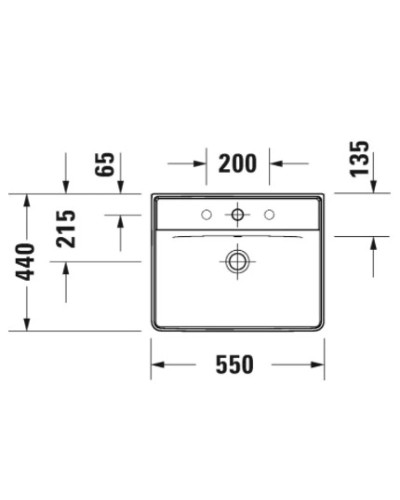 Раковина 55х44 см Duravit D-Neo 2366550000