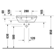 Раковина 55х44 см Duravit D-Neo 2366550000
