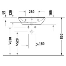 Раковина 60х44 см Duravit D-Neo 2366600000