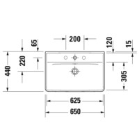Раковина 65х44 см Duravit D-Neo 2366650000