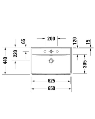Раковина 65х44 см Duravit D-Neo 2366650000
