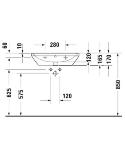 Раковина 65х44 см Duravit D-Neo 2366650000