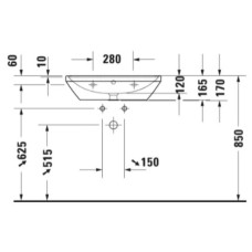 Раковина 65х44 см Duravit D-Neo 2366650000