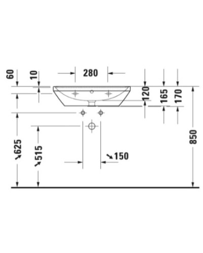 Раковина 65х44 см Duravit D-Neo 2366650000