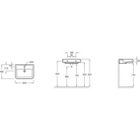 Раковина подвесная 60х46 см Jacob Delafon Replay E4489-00