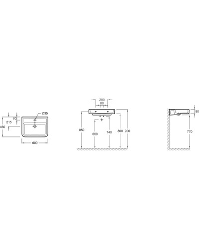 Раковина подвесная 60х46 см Jacob Delafon Replay E4489-00
