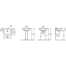 Раковина 60 см Jacob Delafon Panache E1435-00