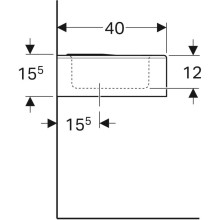 Раковина 60х40 см Geberit Bambini 326060000