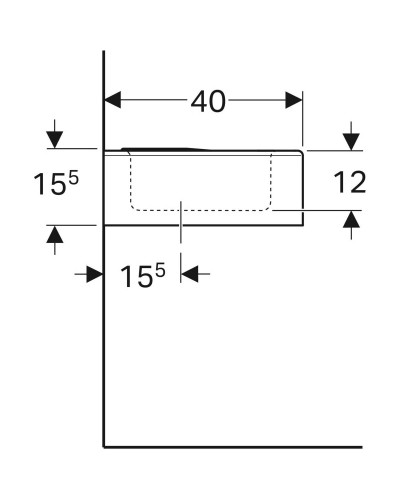 Раковина 60х40 см Geberit Bambini 326060000