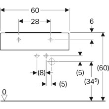 Раковина 60х40 см Geberit Bambini 326060000