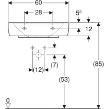 Раковина 60х48 см Geberit Renova Plan 225161000