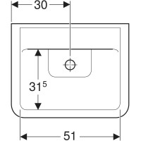 Раковина 60х48 см Geberit Renova Plan 225161000