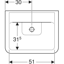 Раковина 60х48 см Geberit Renova Plan 225161000