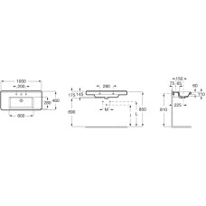 Раковина 100х46 см Roca Dama 327780000