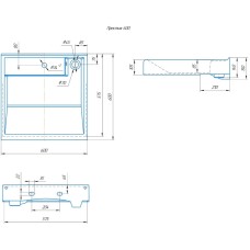 Раковина над стиральной машиной 60х60 см Kirovit Престиж 4610119200039 (Вн Крв73)