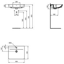 Раковина 60х46 см Ideal Standard Connect Air E0298V3