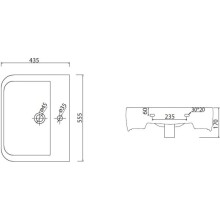 Раковина 55,5х43,5 см BelBagno Antareo BB0123L