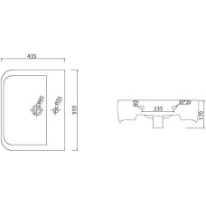 Раковина 55,5х43,5 см BelBagno Antareo BB0123L