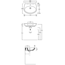 Раковина 66x51 см Simas Bormio BR10bix1