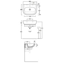 Раковина 65x48 см Simas E-Line EL10bix0