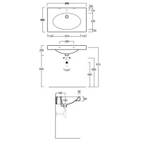 Раковина 80x50 см Simas Lft Spazio LFT44bix1