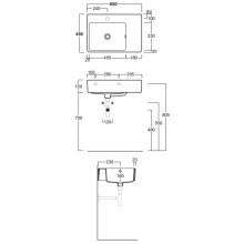 Раковина 65x45 см Simas Lavabi d'arredo QU65Sx1 bi