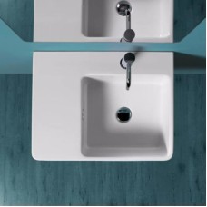 Раковина 60x45 см Simas Lavabi d'arredo QU60Dx1 bi