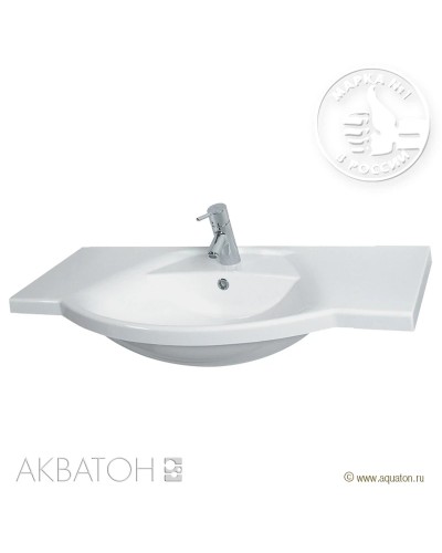 Раковина Лацио 95 см белая Акватон 1A702031LC010
