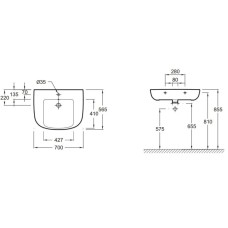 Раковина подвесная 70 см Jacob Delafon Odeon Up E4495-00