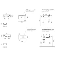 Раковина 50х25 см GSI Kube X 9486026