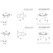 Раковина 50х25 см GSI Kube X 9486026
