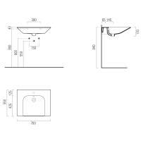 Раковина 70х55 см GSI Community 7633111