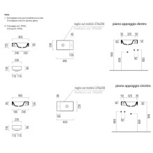 Раковина 40х23 см GSI Nubes 9636026