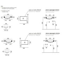 Раковина 50х25 см GSI Nubes 9637026