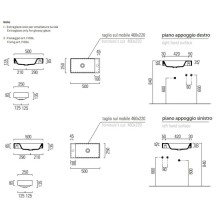 Раковина 50х25 см GSI Nubes 9637026