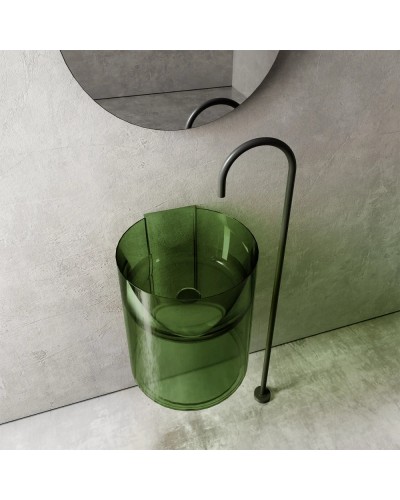 Раковина 42х42 см Abber Kristall AT2704Emerald