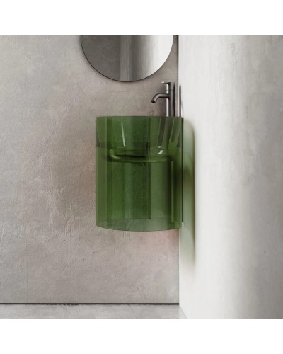 Раковина 42,2х42,2 см Abber Kristall AT2705Emerald