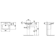 Раковина 60 см Laufen Palace 8.1070.2.000.104.1