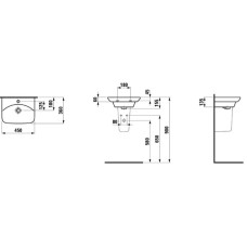 Раковина 45x36 см Laufen Palace 8.1570.1.000.104.1