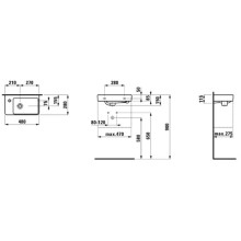 Мини-раковина 48 см Laufen Pro S 8.1595.5.000.104.1