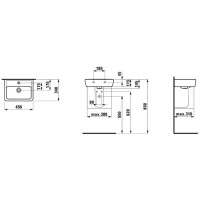 Мини-раковина 45 см Laufen Pro A 8.1195.1.000.104.1