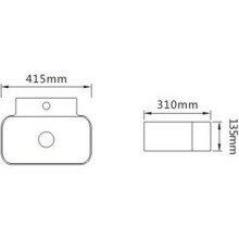 Раковина SantiLine 45 SL-2002 Белая
