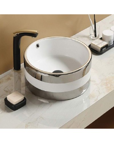 Раковина CeramaLux 42 C1056 Серебряная