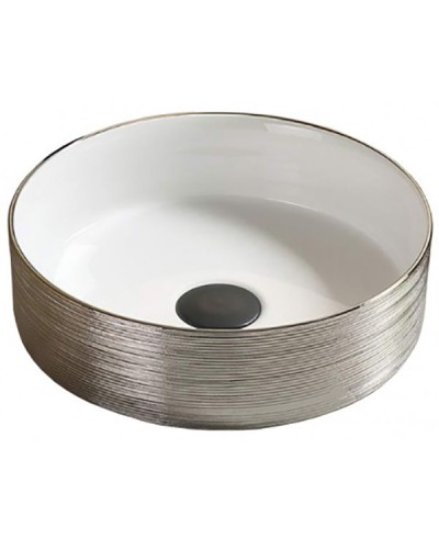 Раковина CeramaLux 37 C1054 Серебряная