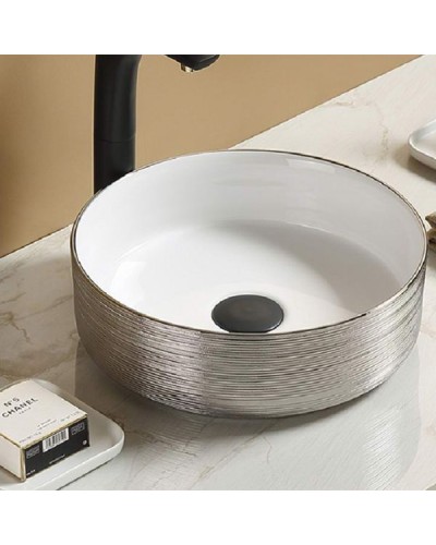 Раковина CeramaLux 37 C1054 Серебряная