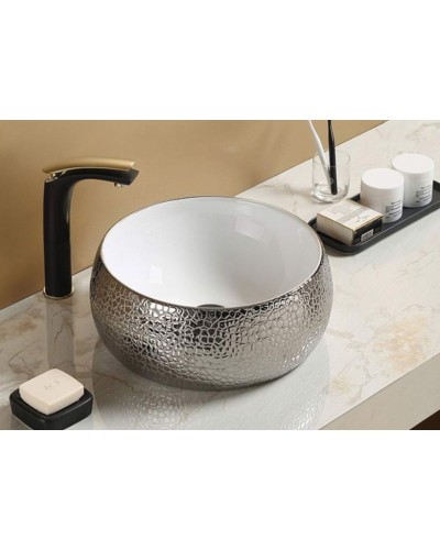 Раковина CeramaLux 40 С1062 Серебряная