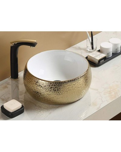 Раковина CeramaLux 40 С1063 Золотая