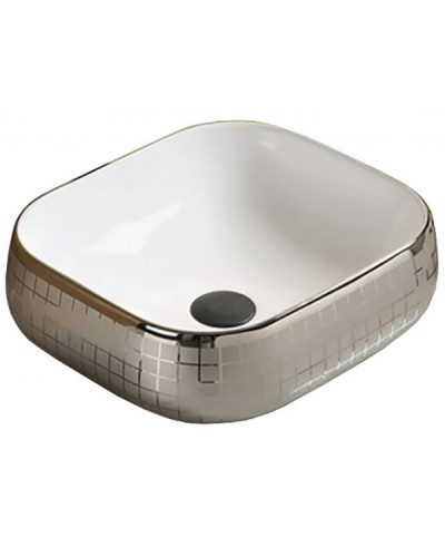 Раковина CeramaLux 45 78321 Серебро