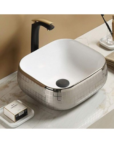 Раковина CeramaLux 45 78321 Серебро