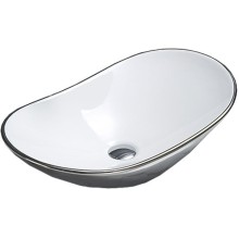 Раковина CeramaLux 61 7811ASW Серебряная